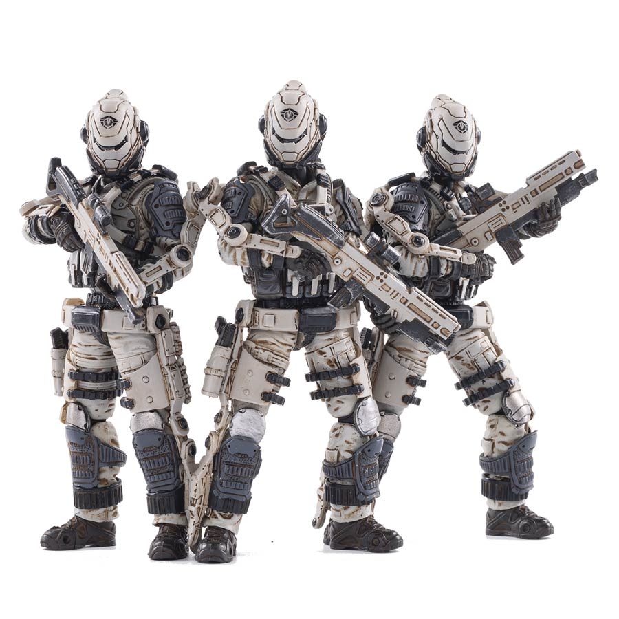 Joy Toy Free Truism 20th Legion White Viper Squad 1/18 Scale 3-Pack Figure