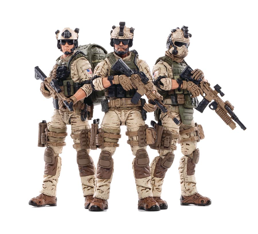 Joy Toy US Army Delta Force 1/18 Scale 3-Pack Figure