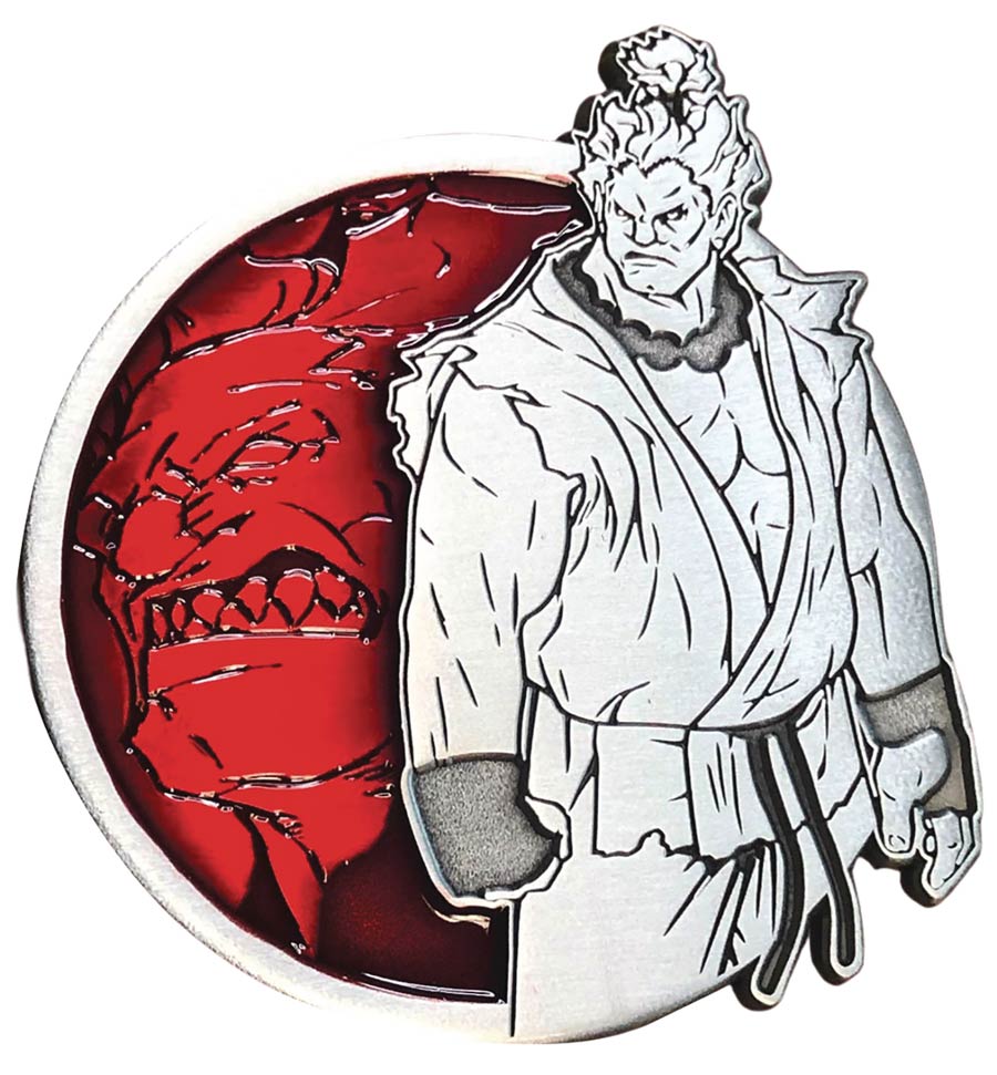 Street Fighter Portrait Series Enamel Pin - Akuma