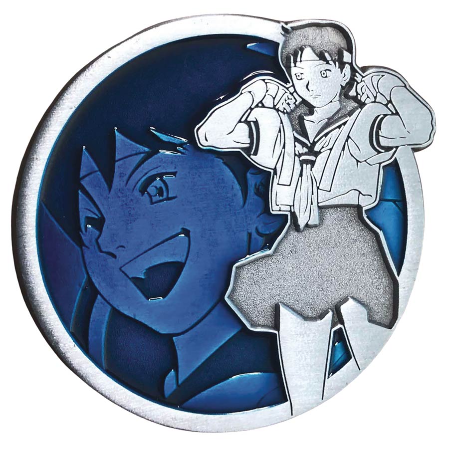 Street Fighter Portrait Series Enamel Pin - Sakura