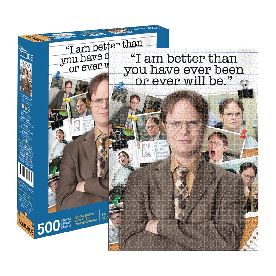 Office Inspirational Quotes 500-Piece Puzzle - Dwight Schrute