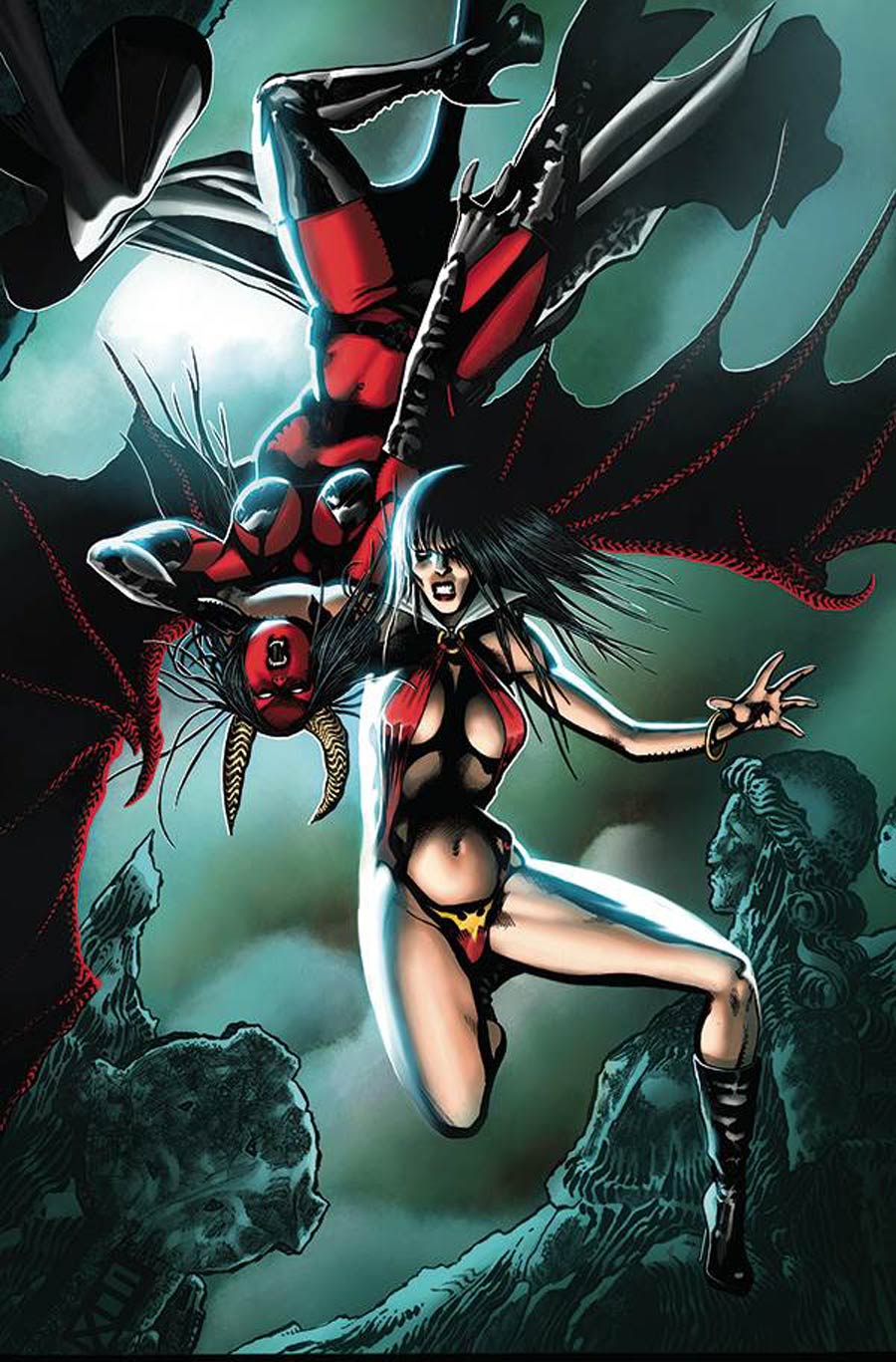Vampirella vs Purgatori #2 Cover N Incentive Russell Fox Virgin Cover