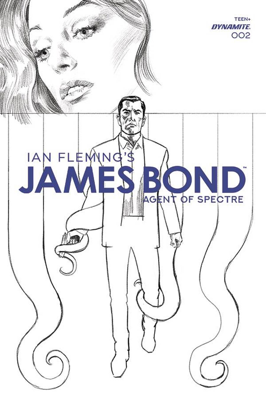 James Bond Agent Of SPECTRE #2 Cover F Incentive Sean Phillips Black & White Cover