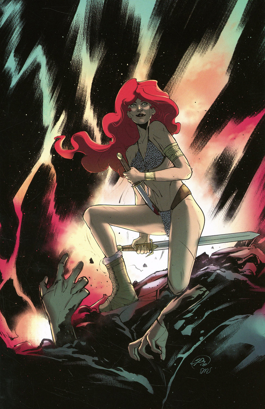 Red Sonja The Superpowers #4 Cover P Incentive Emiliana Pinna Virgin Cover