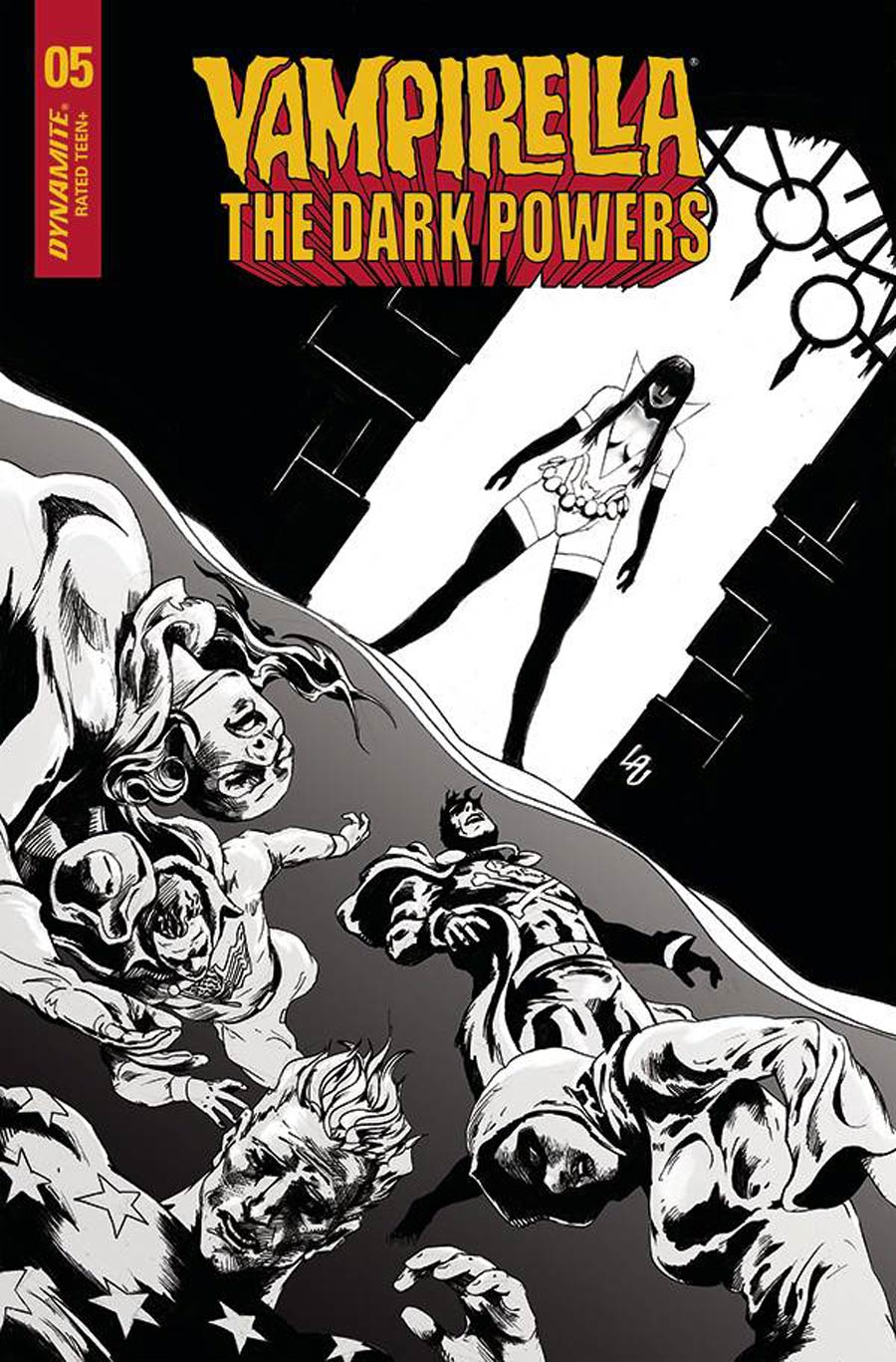 Vampirella The Dark Powers #5 Cover L Incentive Jonathan Lau Black & White Cover