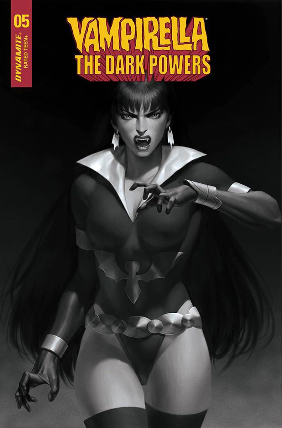 Vampirella The Dark Powers #5 Cover S Incentive Junggeun Yoon Black & White Cover