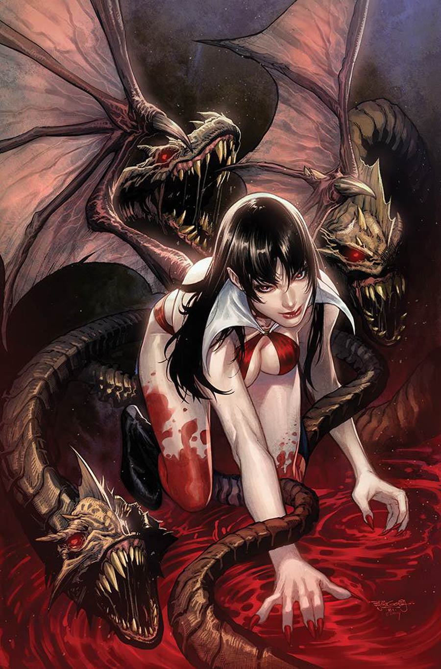 Vengeance Of Vampirella Vol 2 #17 Cover G Incentive Stephen Segovia Virgin Cover