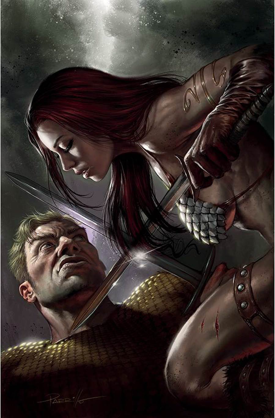 Red Sonja The Superpowers #4 Cover W Limited Edition Lucio Parrillo Virgin Cover