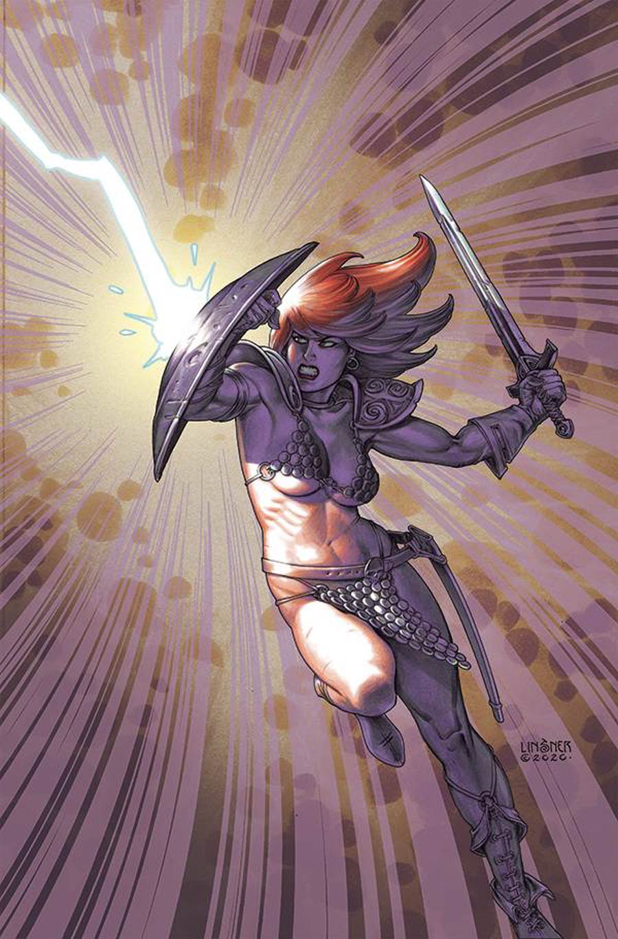 Red Sonja The Superpowers #4 Cover X Limited Edition Joseph Michael Linsner Virgin Cover