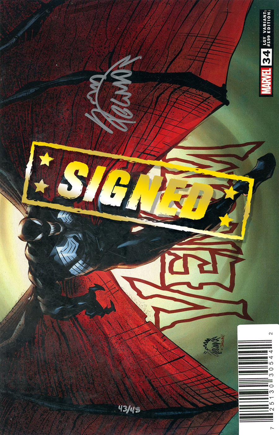 Venom Vol 4 #34 Cover F DF Signed By Ryan Stegman