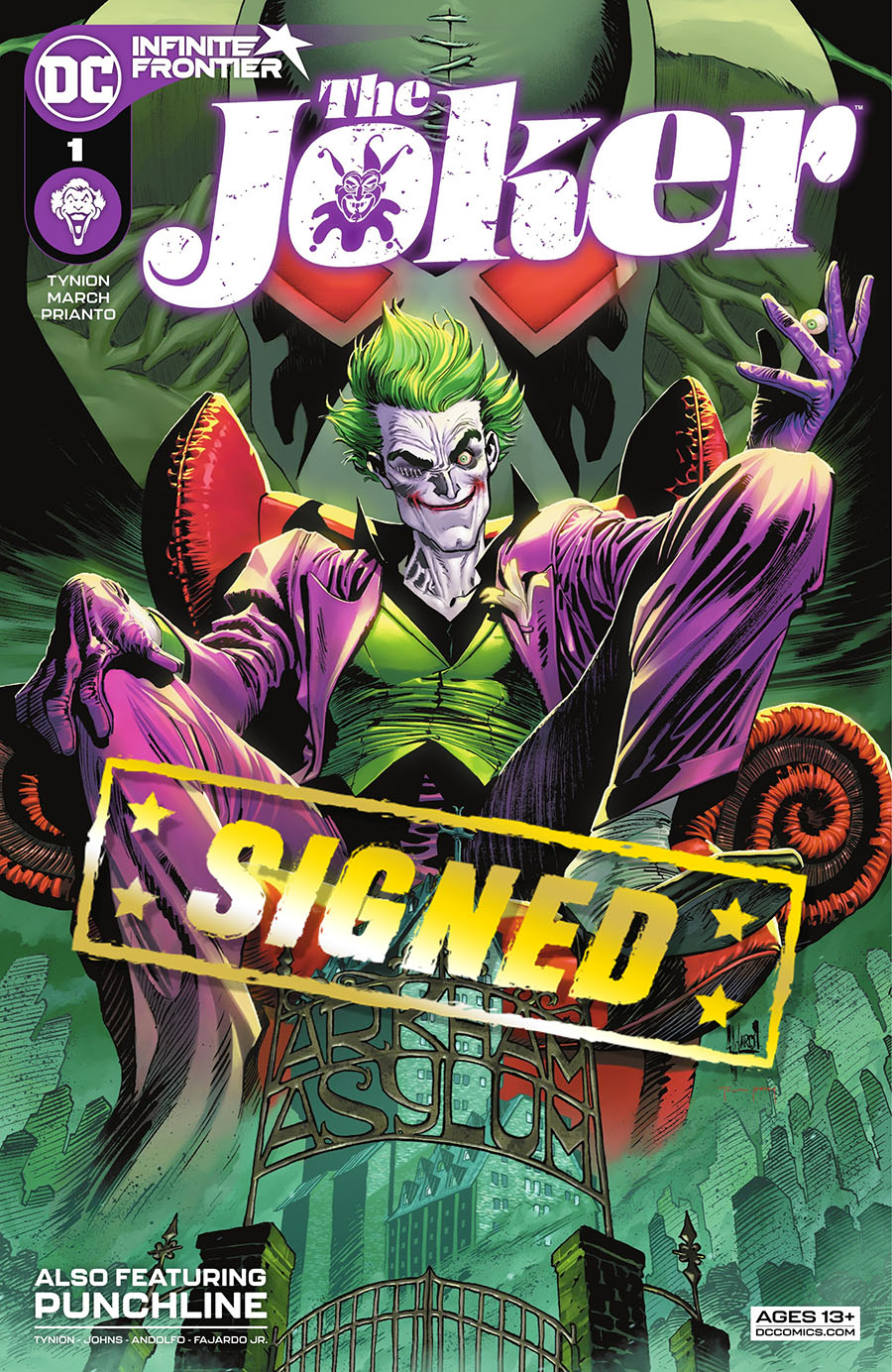 Joker Vol 2 #1 Cover G DF Signed By James Tynion IV