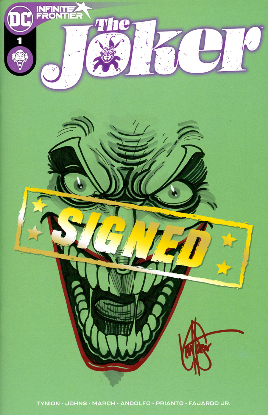 Joker Vol 2 #1 Cover L DF Signed & Remarked By Ken Haeser