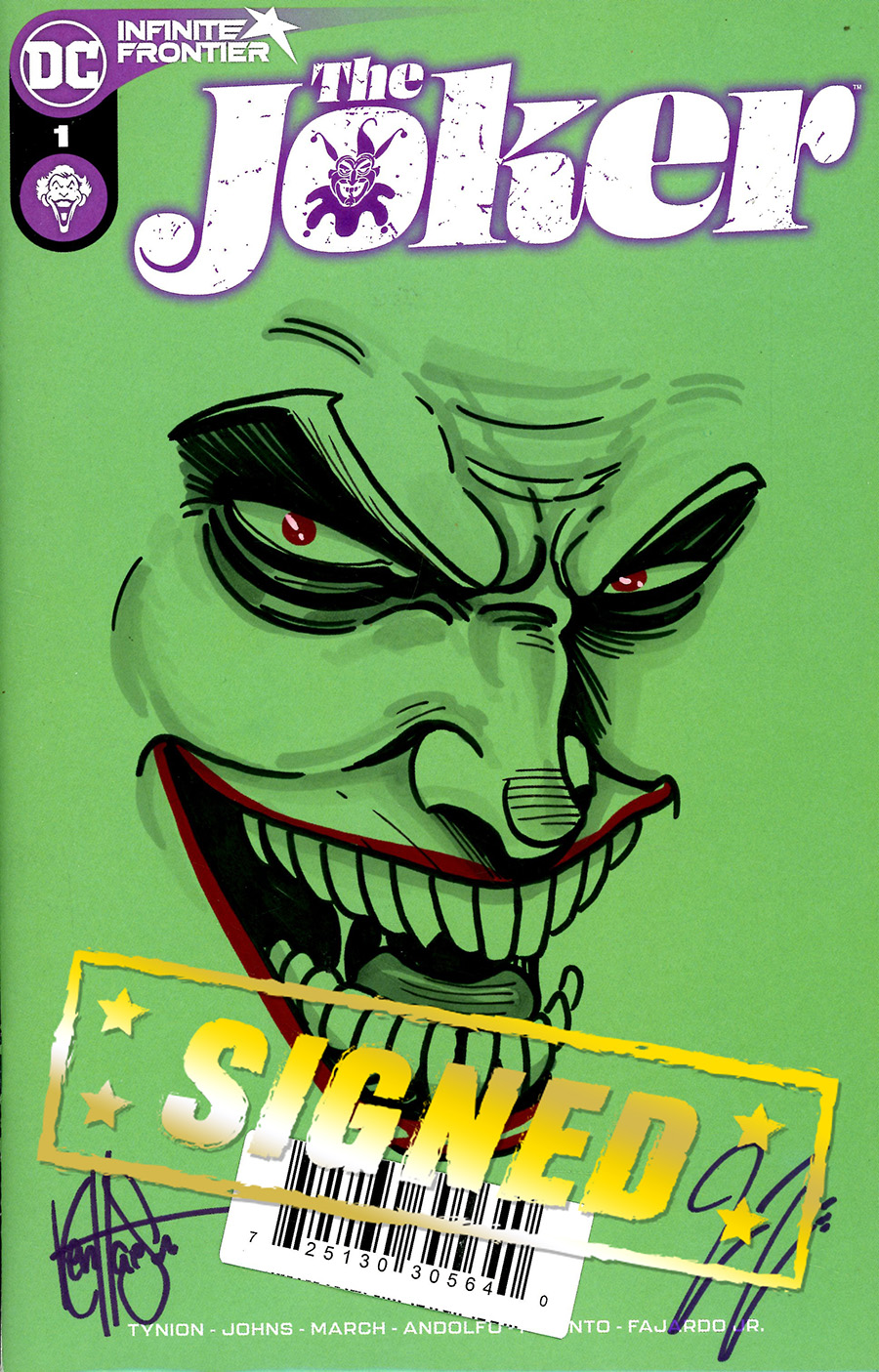 Joker Vol 2 #1 Cover M DF Signed By James Tynion IV & Remarked By Ken Haeser