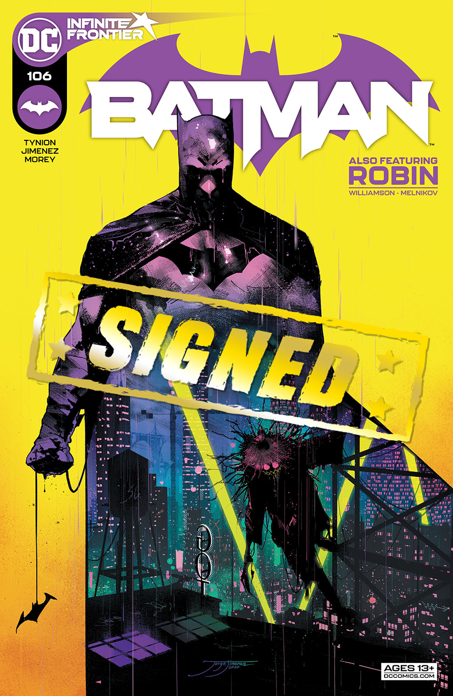 Batman Vol 3 #106 Cover F DF Gold Signature Series Signed By James Tynion IV