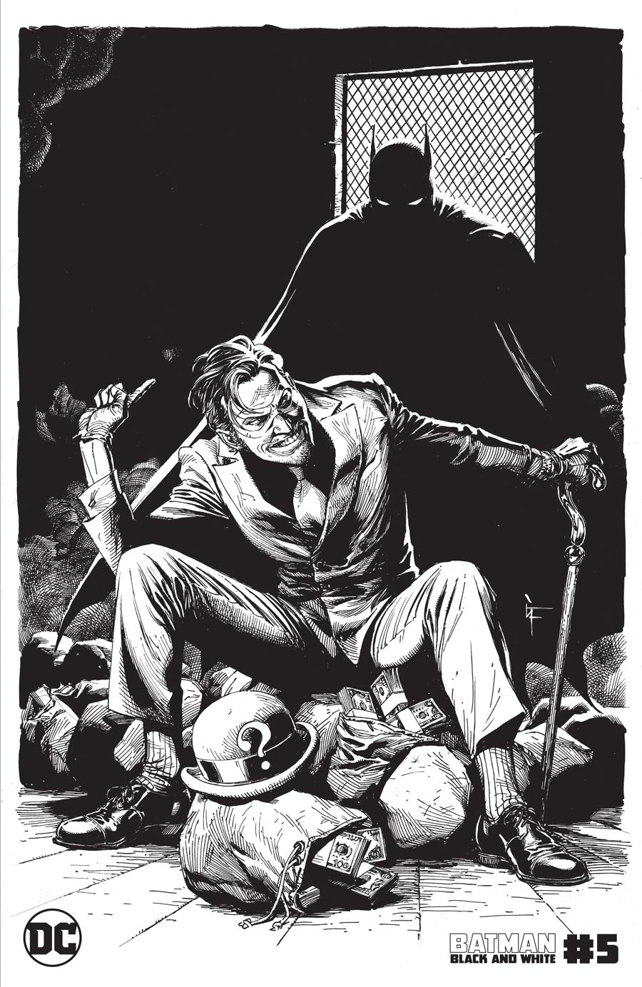 Batman Black & White Vol 3 #5 Cover C Variant Gary Frank The Riddler Cover