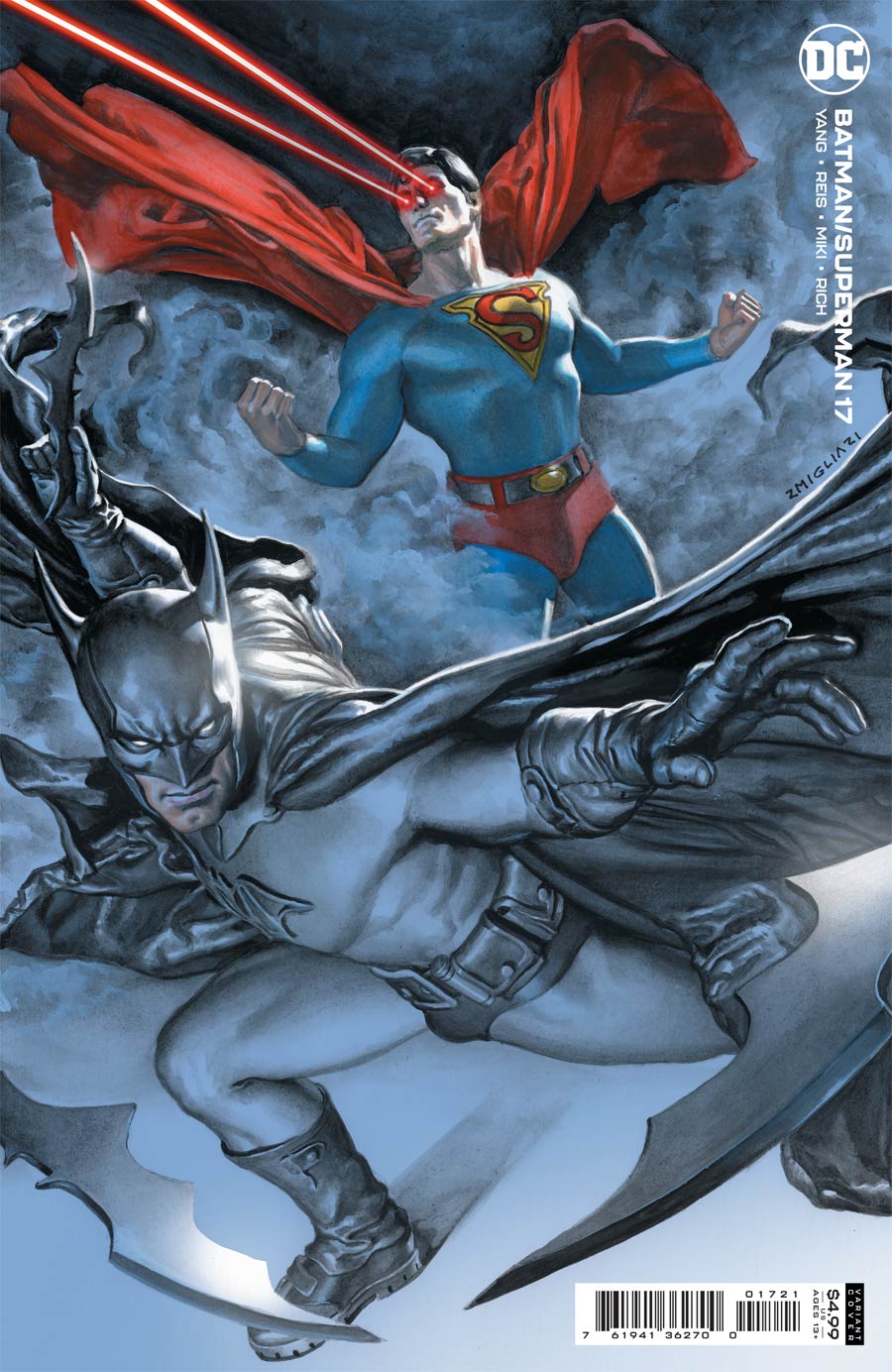 Batman Superman Vol 2 #17 Cover B Variant Rodolfo Migliari Card Stock Cover