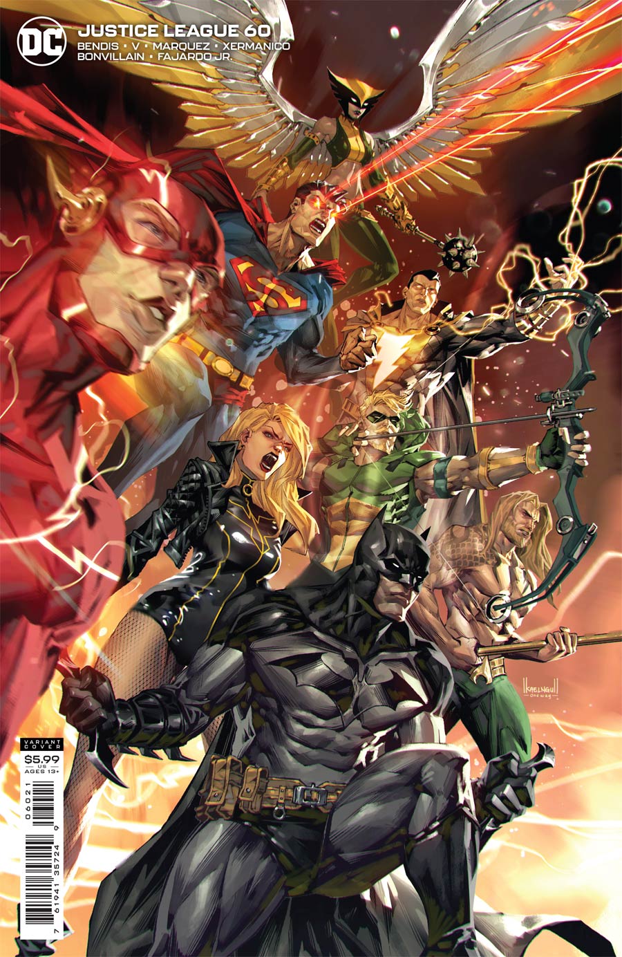 Justice League Vol 4 #60 Cover B Variant Kael Ngu Card Stock Cover