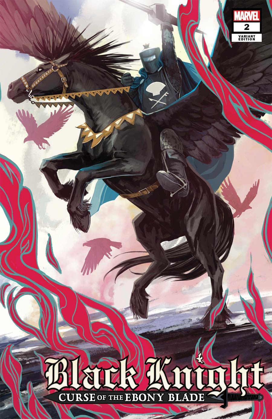 Black Knight Curse Of The Ebony Blade #2 Cover C Incentive Stephanie Hans Legend Of The Black Knight Variant Cover