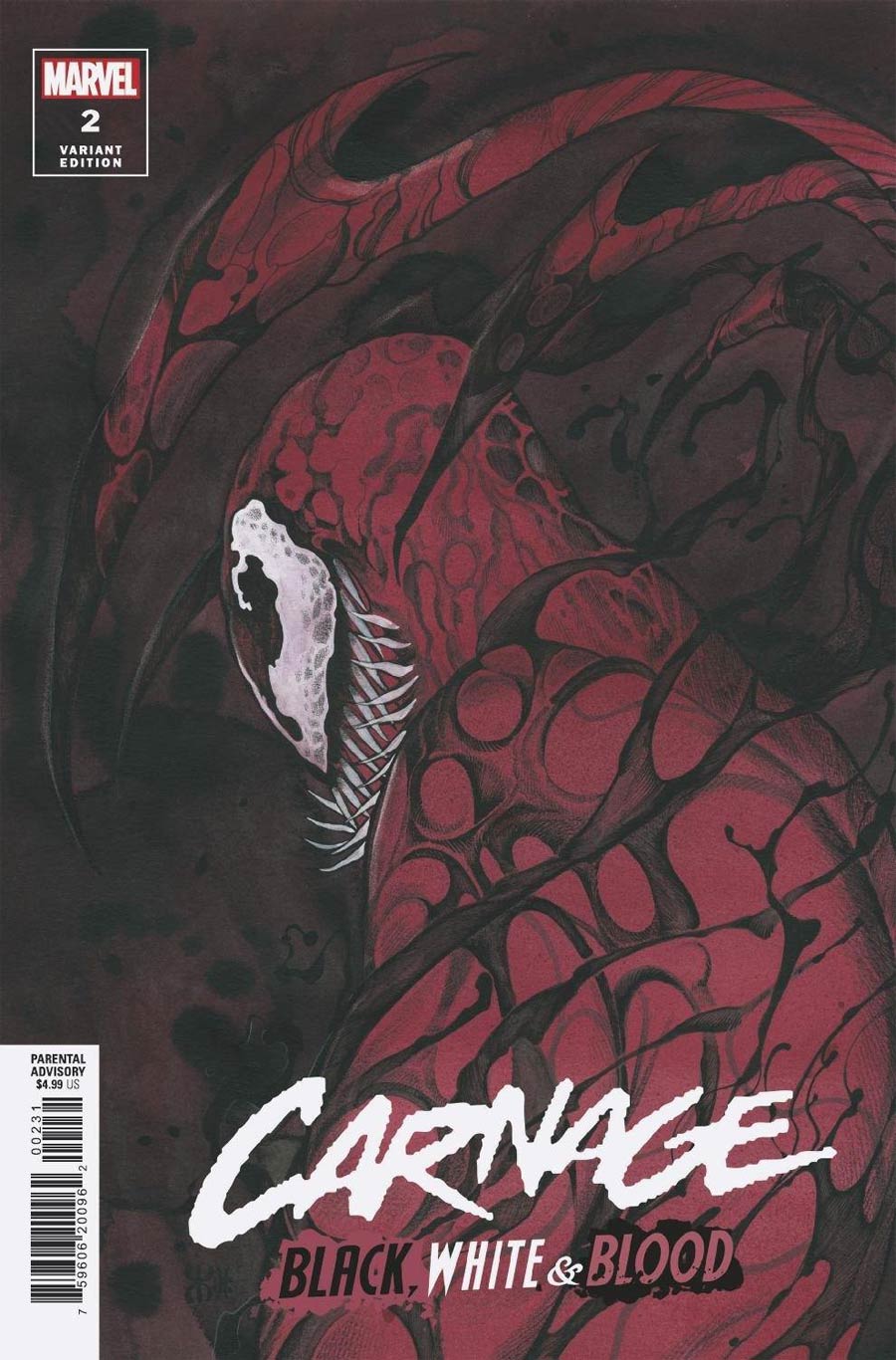 Carnage Black White & Blood #2 Cover C Incentive Peach Momoko Variant Cover