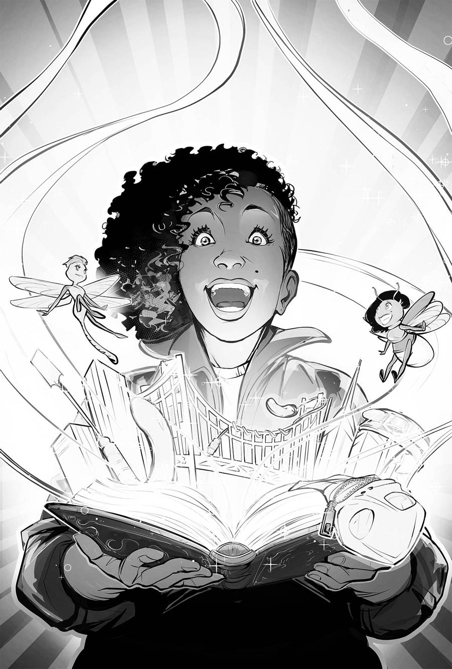 Alice In Leatherland #1 Cover C Incentive Elisa Romboli Black & White Cover