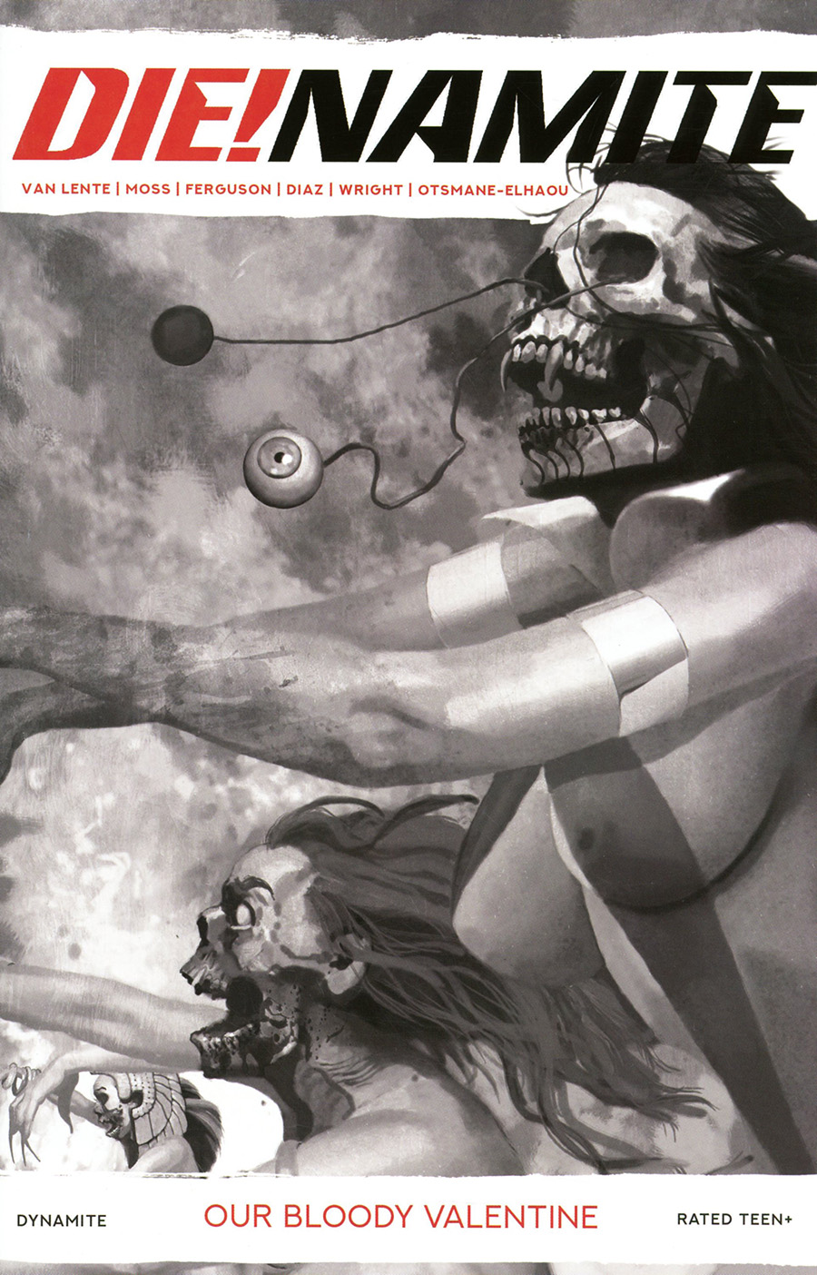 DieNamite Our Bloody Valentine One Shot Cover G Incentive Arthur Suydam Black & White Cover