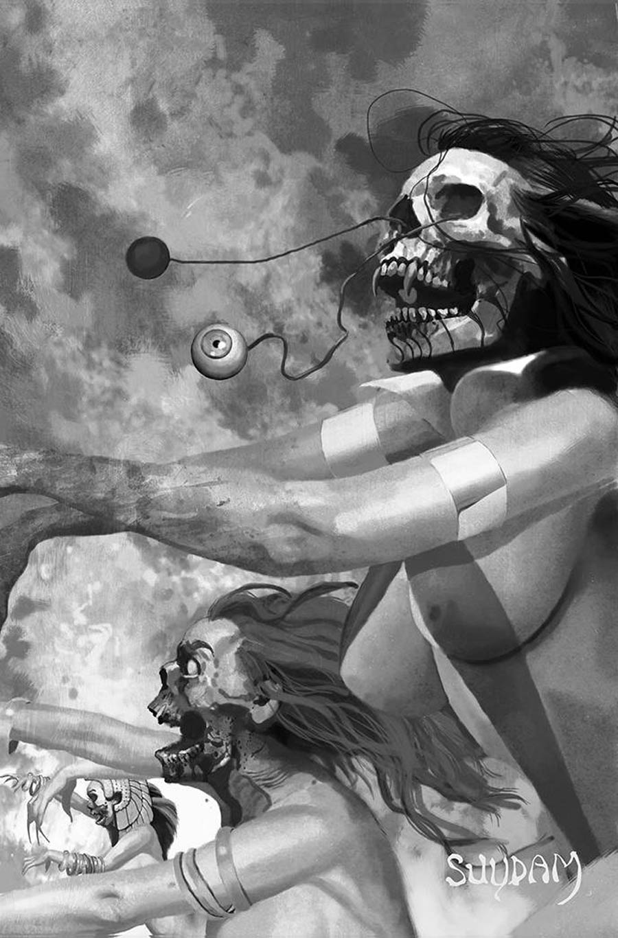 DieNamite Our Bloody Valentine One Shot Cover H Incentive Arthur Suydam Black & White Virgin Cover