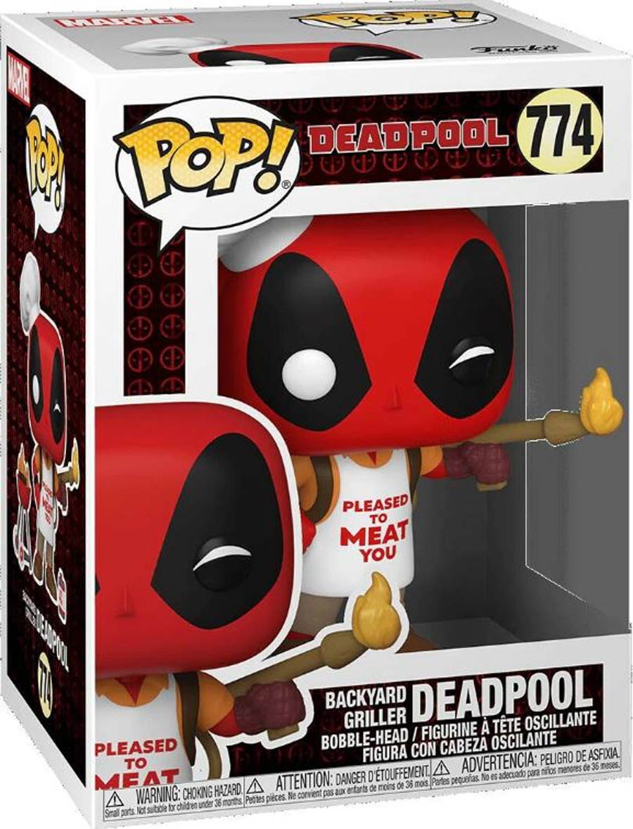 POP Marvel Deadpool 30th Backyard Griller Deadpool Vinyl Bobble Head