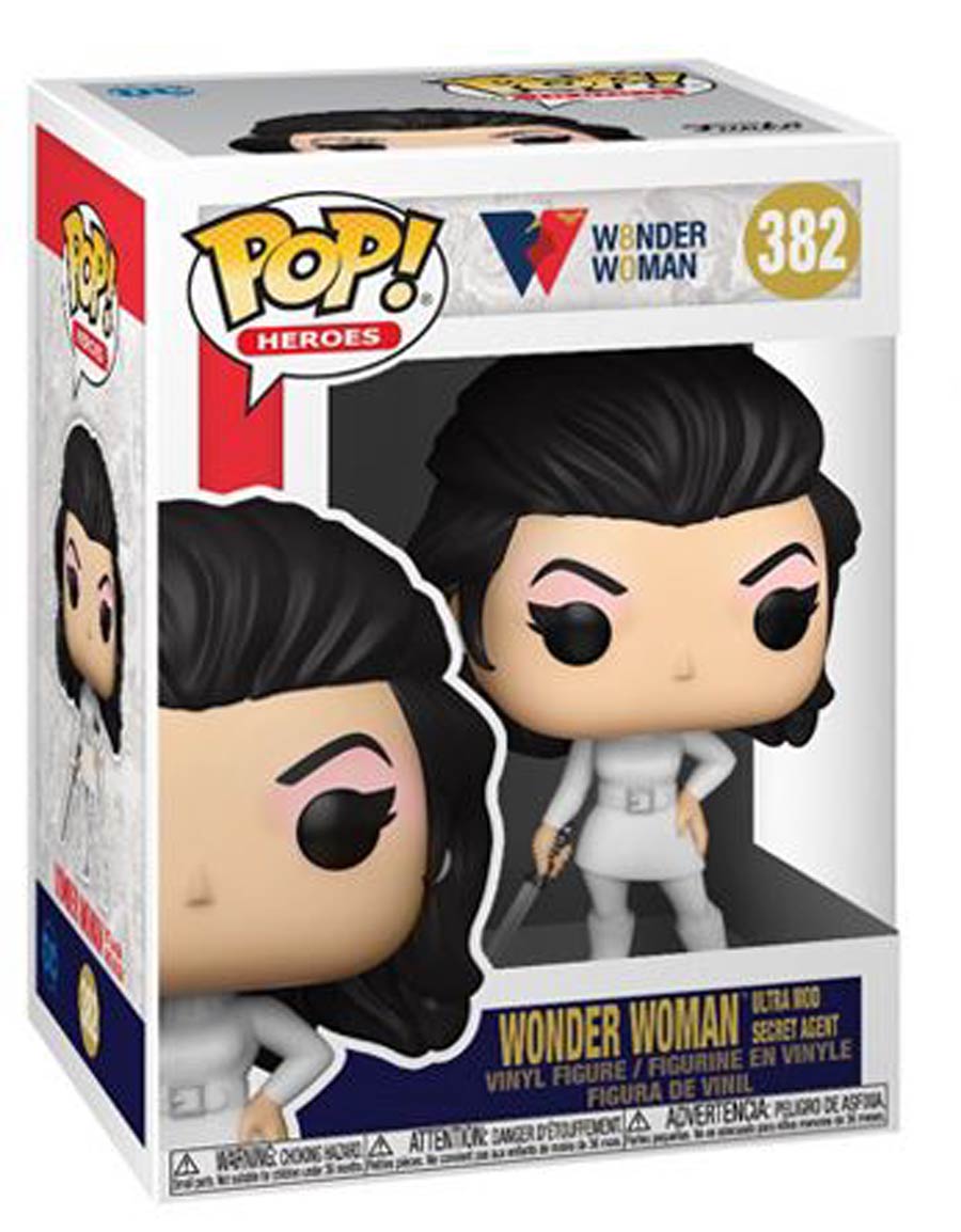 POP Heroes Wonder Woman 80th Wonder Woman Ultra Mod Secret Agent Vinyl Figure