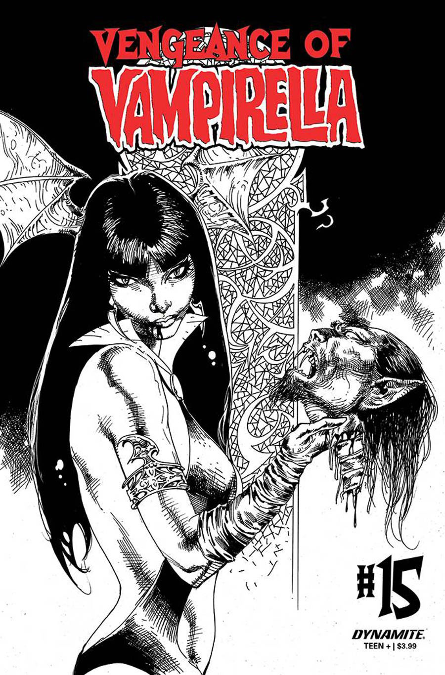 Vengeance Of Vampirella Vol 2 #15 Cover G Incentive Roberto Castro Black & White Cover