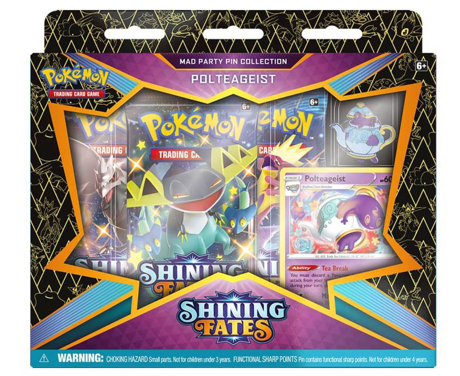 Pokemon Shining Fates Mad Party Pin Collection - Polteageist