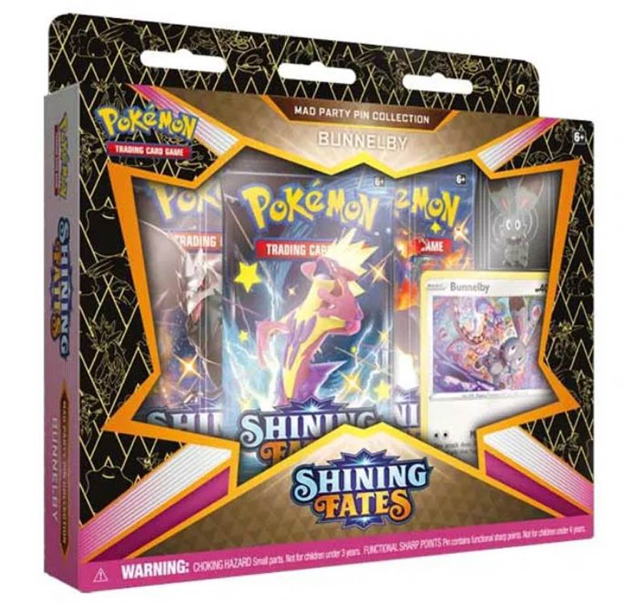 Pokemon Shining Fates Mad Party Pin Collection - Bunnelby
