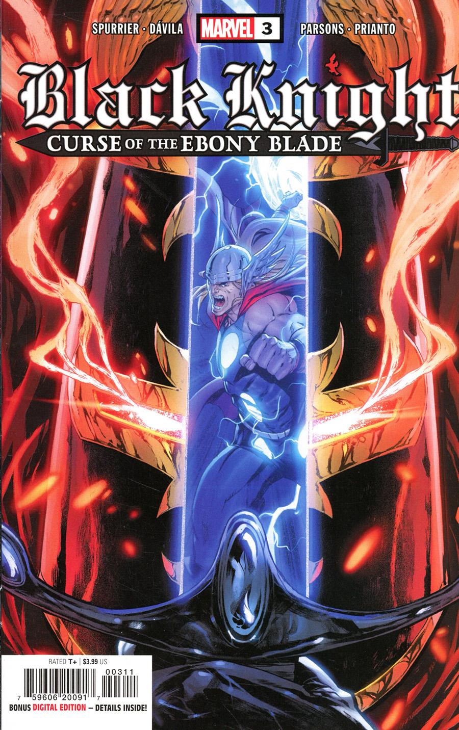 Black Knight Curse Of The Ebony Blade #3 Cover A Regular Iban Coello Cover