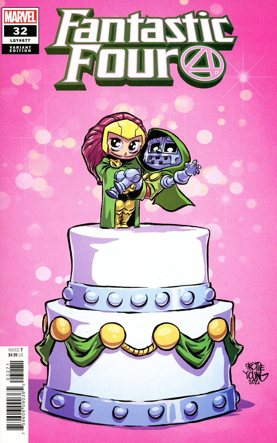 Fantastic Four Vol 6 #32 Cover D Variant Skottie Young Cover