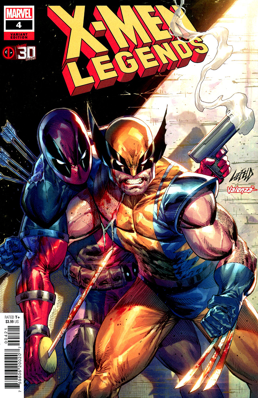 X-Men Legends #4 Cover B Variant Rob Liefeld Deadpool 30th Anniversary Cover