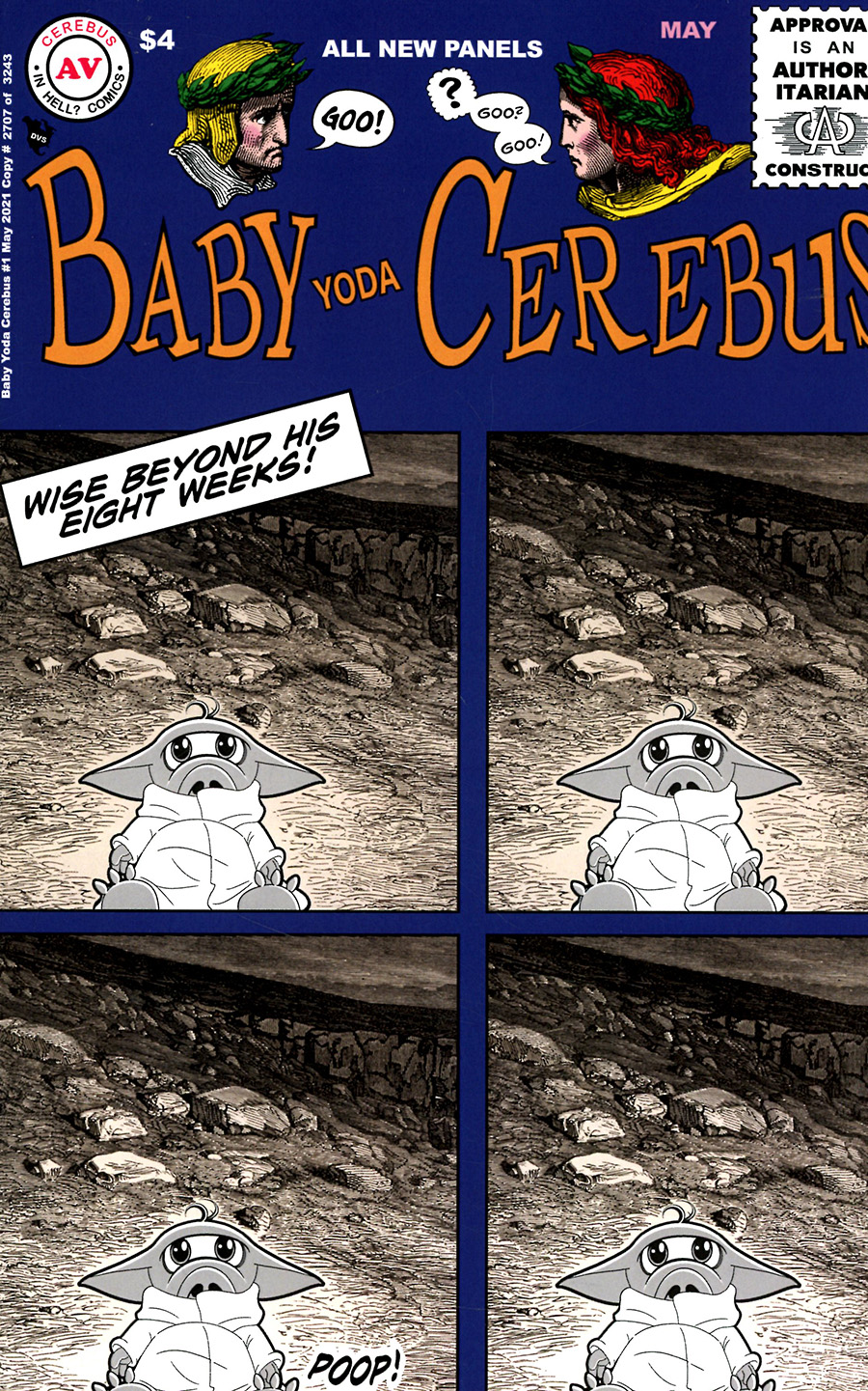 Baby Yoda Cerebus #1 (One Shot)