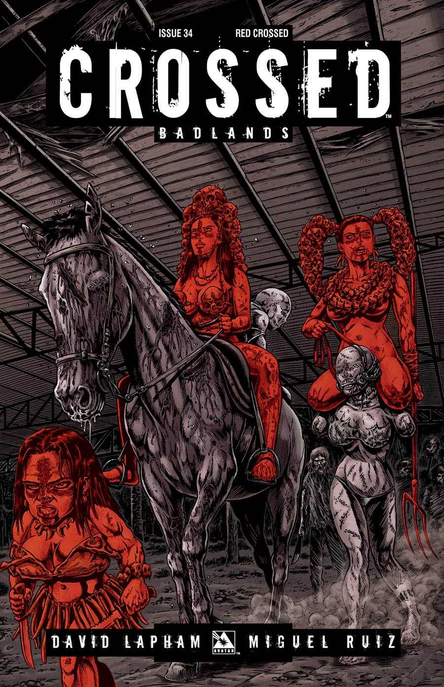 Crossed Badlands #34 Red Crossed Cover (Sale Edition)