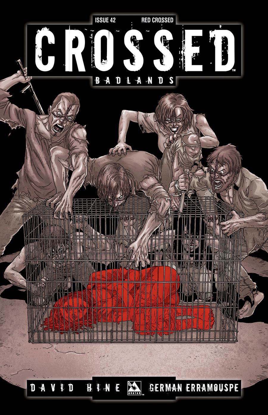 Crossed Badlands #42 Red Crossed Cover (Sale Edition)