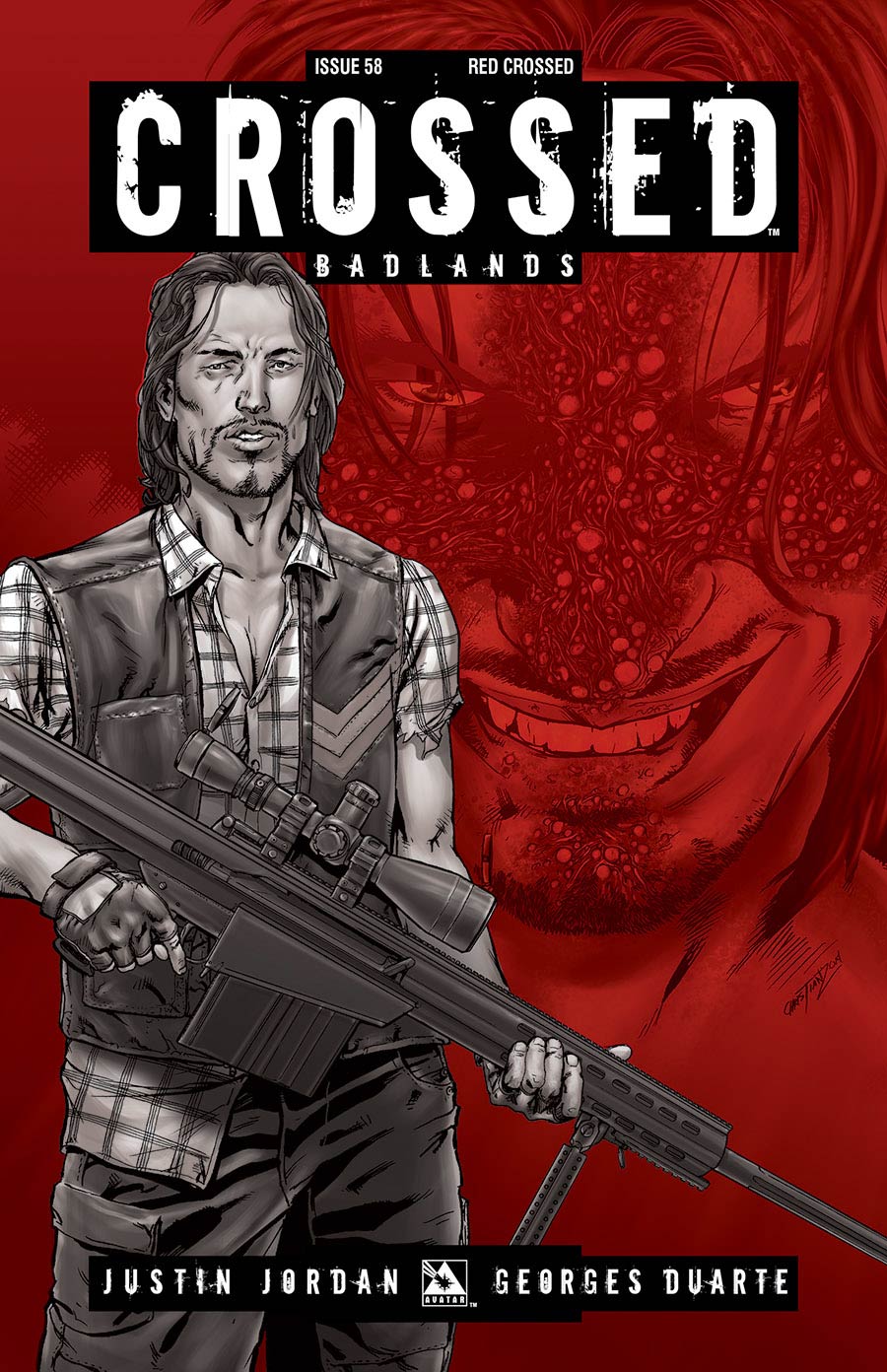Crossed Badlands #58 Red Crossed Cover (Sale Edition)