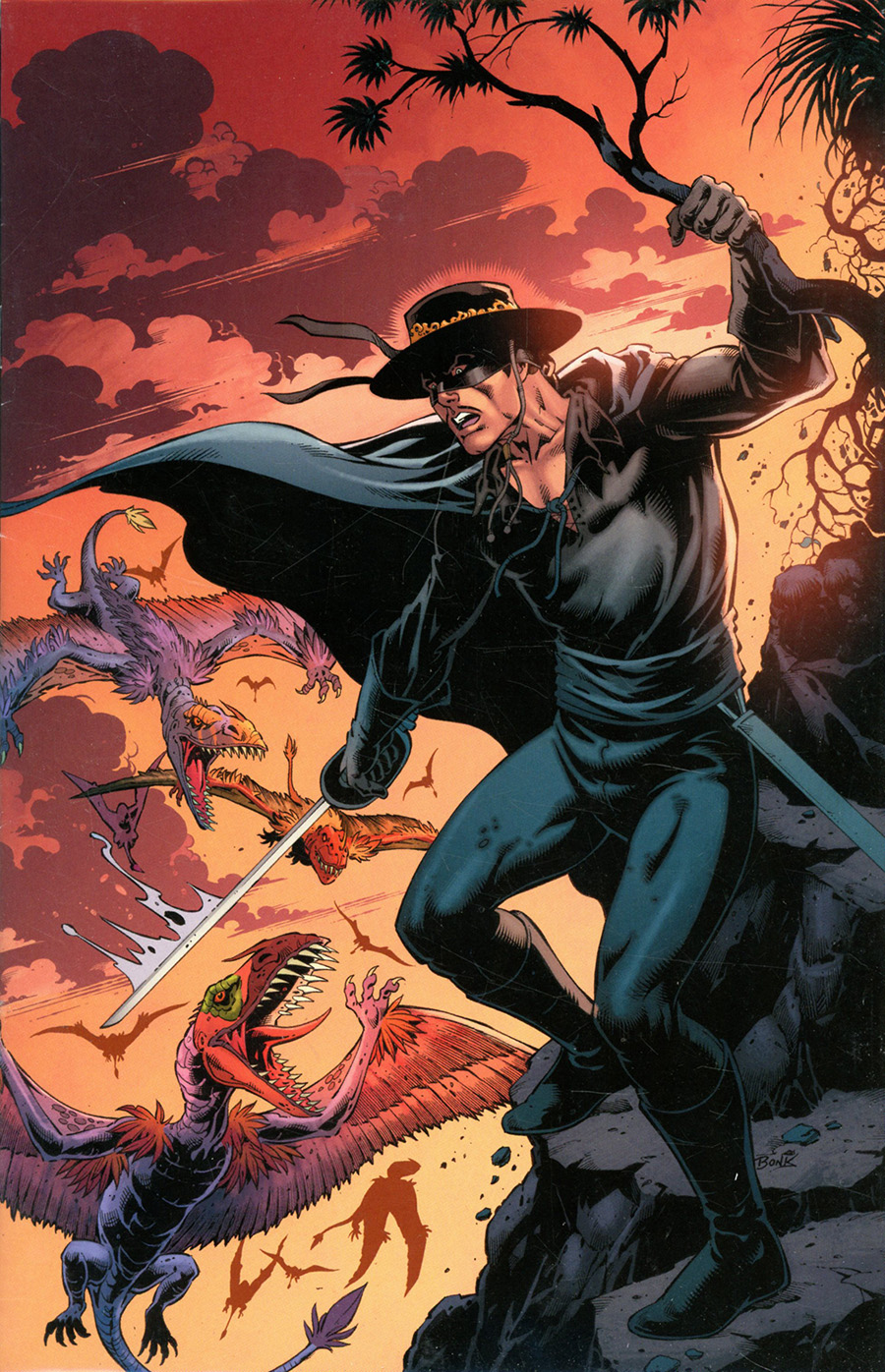 Zorro In The Land That Time Forgot #1 Cover E Limited Edition Rich Bonk Virgin Cover