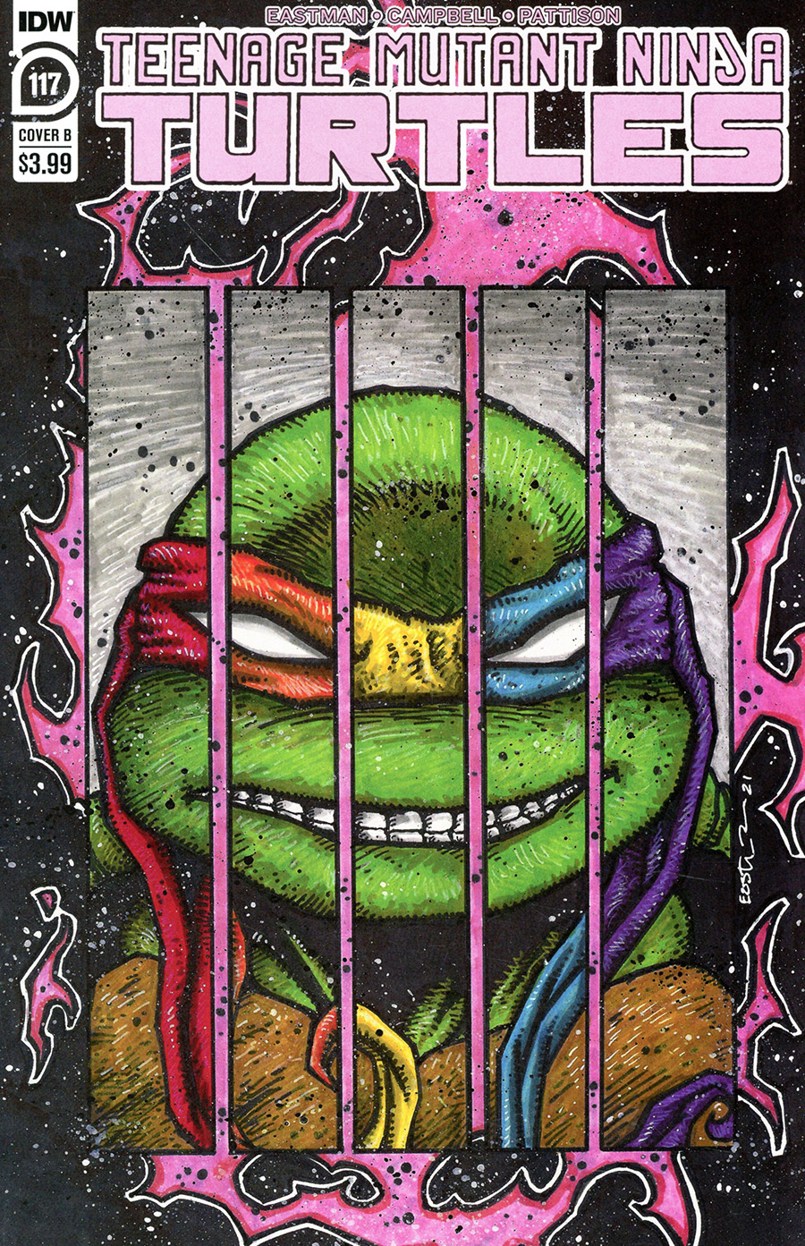 Teenage Mutant Ninja Turtles Vol 5 #117 Cover B Variant Kevin Eastman Cover