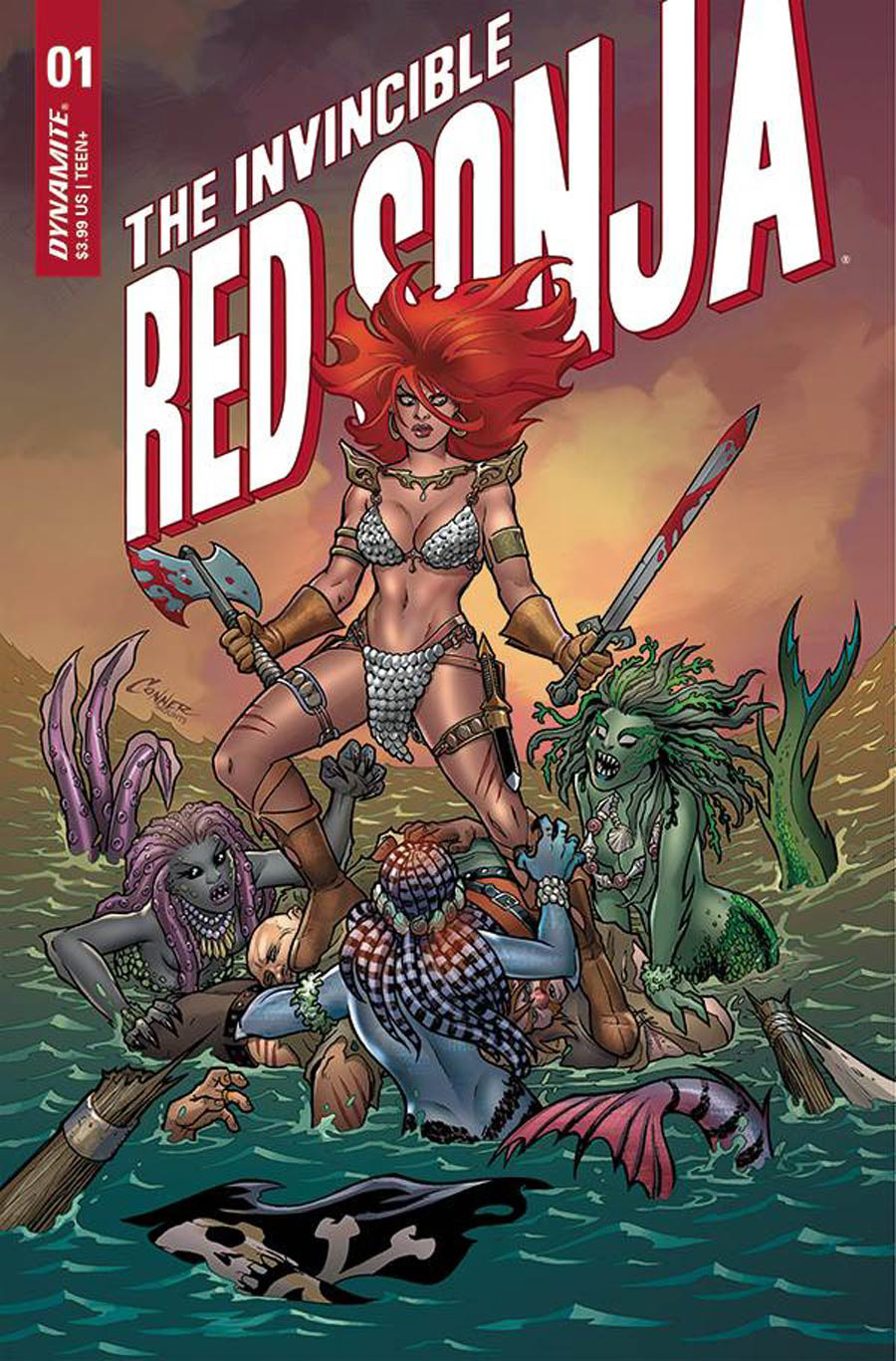 Invincible Red Sonja #1 Cover A Regular Amanda Conner Cover