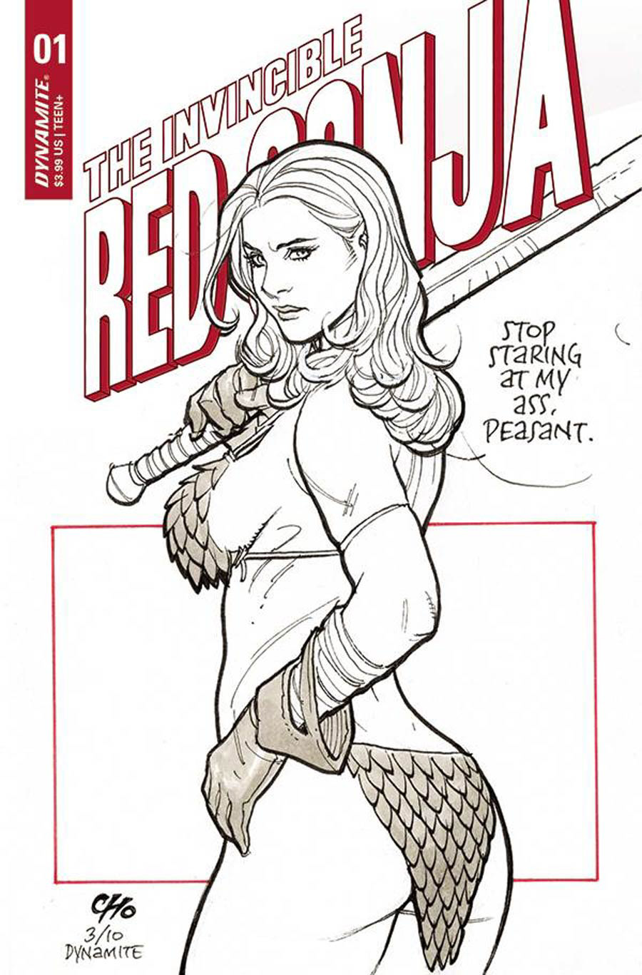 Invincible Red Sonja #1 Cover D Variant Frank Cho Cover