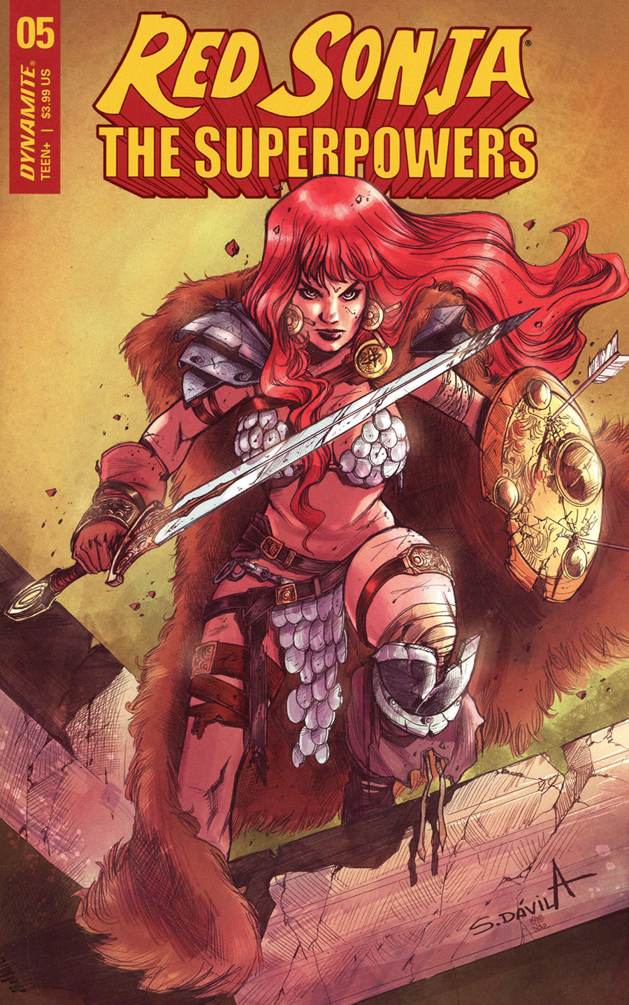 Red Sonja The Superpowers #5 Cover G Variant Sergio Davila Cover