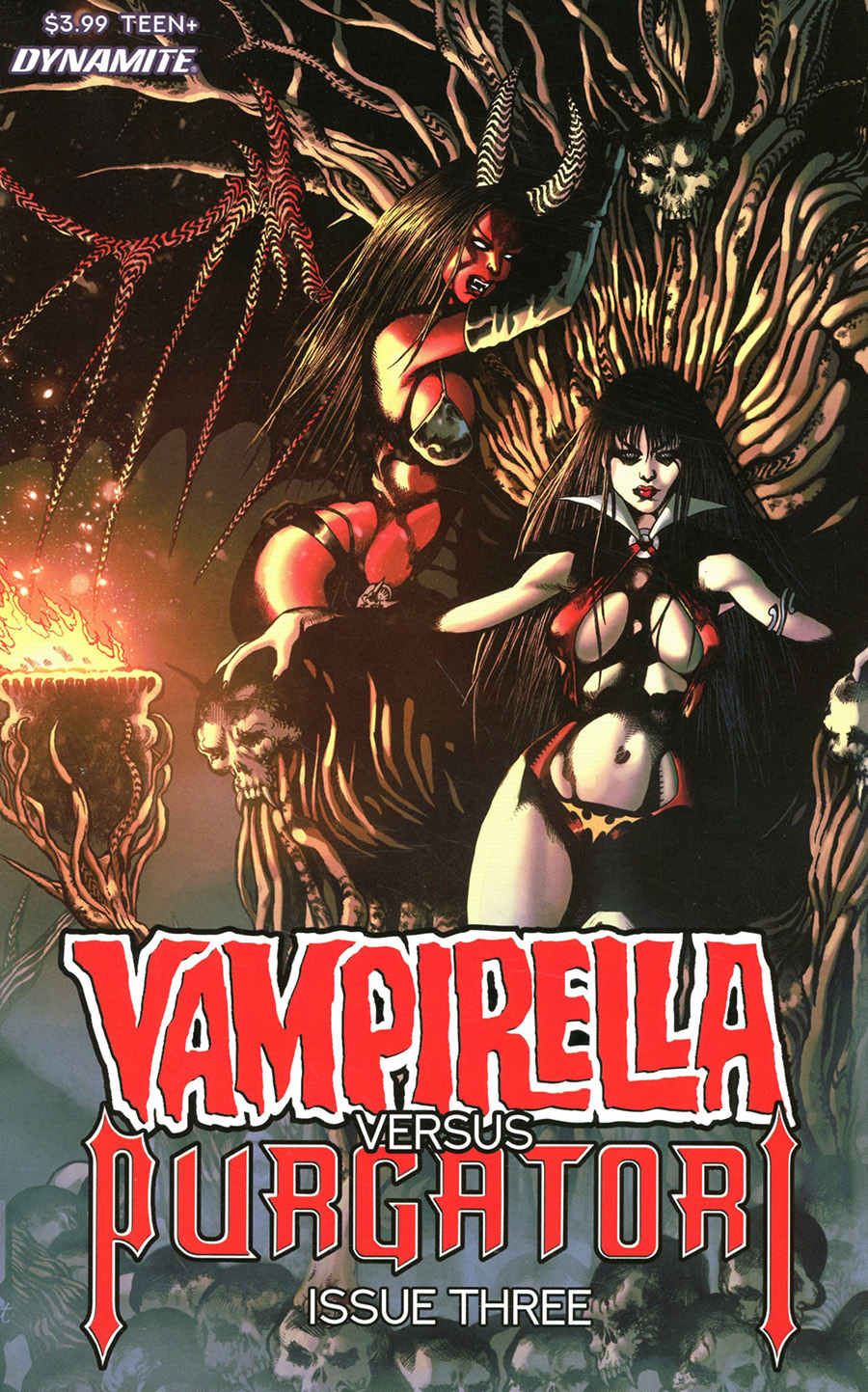 Vampirella vs Purgatori #3 Cover C Variant Russell Fox Cover