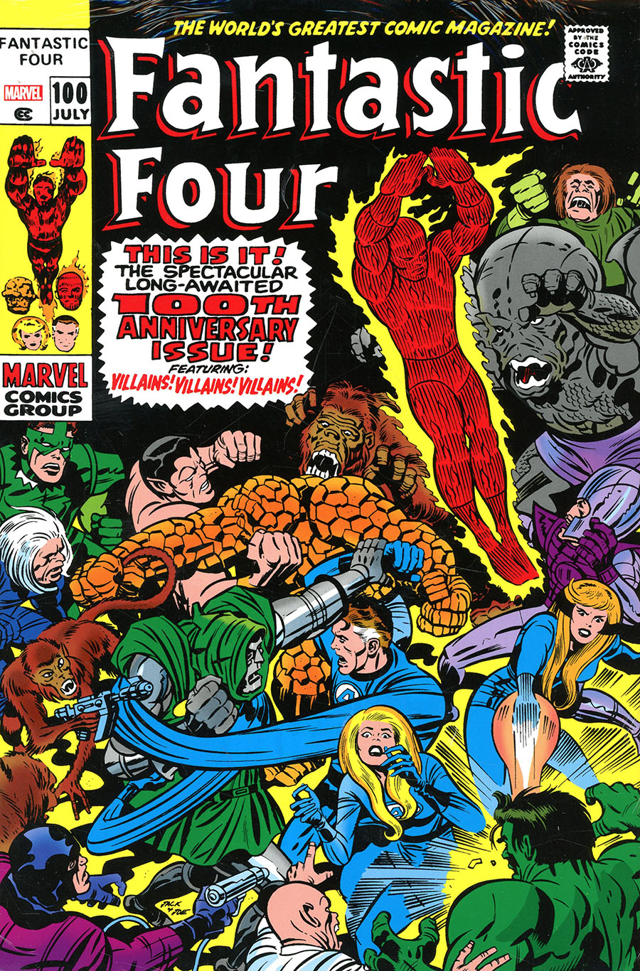 Fantastic Four Omnibus Vol 4 HC Direct Market Jack Kirby Variant Cover