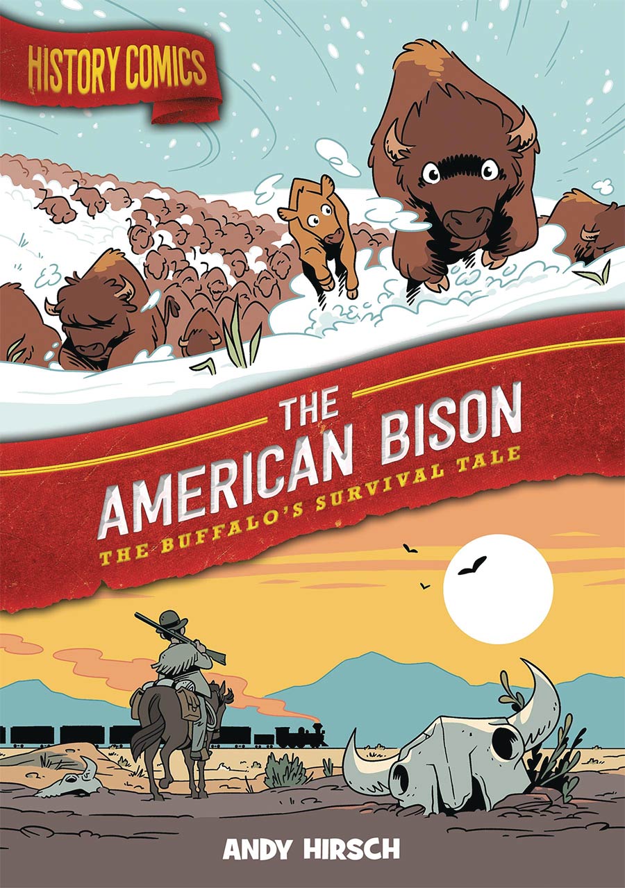 History Comics American Bison The Buffalos Survival Tale HC