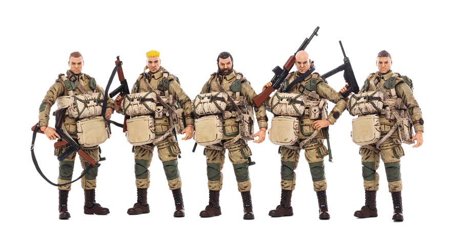 Joy Toy US Army World War II Airborne Division 1/18 Scale 5-Pack Figure
