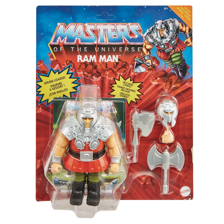 Masters Of The Universe Origins Deluxe Ram Man Action Figure Case