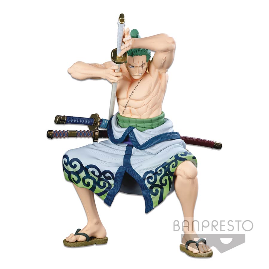 One Piece World Colosseum 3 Super Stars Rorono Zoro Figure - Original Version