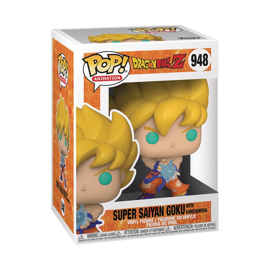 POP Animation Dragon Ball Z Series 9 Super Saiyan Goku With Kamehameha Wave Vinyl Figure